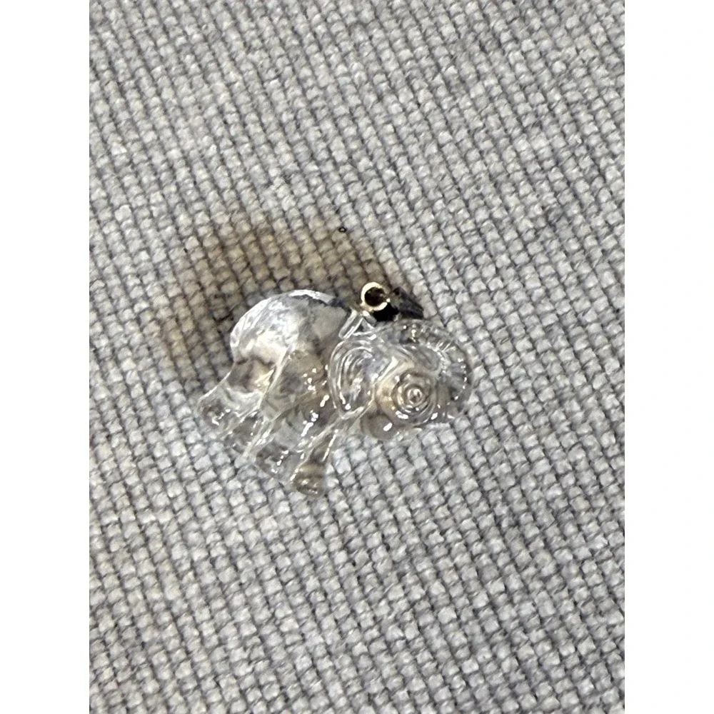 Swarovski Crystal Clear Elephant Figurine/‎ Pendant